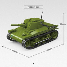 Load image into Gallery viewer, 393PCS MOC Military M22 Locust Light Tank Model Toy Building Block Brick Gift Kids DIY Set New 1:35 Compatible Lego
