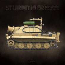 Load image into Gallery viewer, 1394PCS MOC Military Sturm Tiger Panzerkampfwagen VI Ausf. E I German 38cm Assault Mortar Tank Figure Model Toy Building Block Brick Gift Kids DIY Set New Compatible Lego
