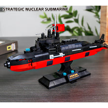 Load image into Gallery viewer, 389PCS Military Strategic Nuclear Submarine Model Toy Building Block Brick Gift Kids DIY Set New Compatible Lego
