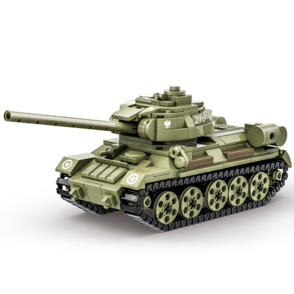 604PCS Military T-34 85 Medium Tank Model Toy Building Block Brick Gift Kids DIY Set New Compatible Lego