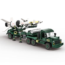 Load image into Gallery viewer, 489PCS Military Anti-Aircraft Missile Transport Vehicle Truck Model Toy Building Block Brick Gift Kids DIY Set New Compatible Lego

