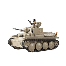 Load image into Gallery viewer, 730PCS Military PZ KPFW 38T Ausf.f Light Tank Figure Model Toy Building Block Brick Gift Kids DIY Set New Compatible Lego
