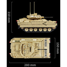 Load image into Gallery viewer, 1862PCS Military Large M2 Bradley Infantry Fighting Vehicle IFV Model Toy Building Block Brick Gift Kids DIY Set New Compatible Lego
