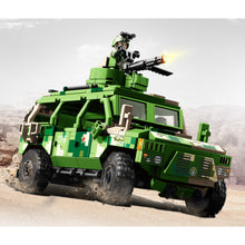 Load image into Gallery viewer, 644PCS Military Border Wheeled Patrol Vehicle Figure Model Toy Building Block Brick Gift Kids DIY Set New Compatible Lego
