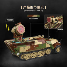Load image into Gallery viewer, 1267PCS MOC Military Sd.Kfz.251/20 Ausf.D UHU Armored Vehicle Scene Figure Model Toy Building Block Brick Gift Kids DIY Set New 1:28 Compatible Lego
