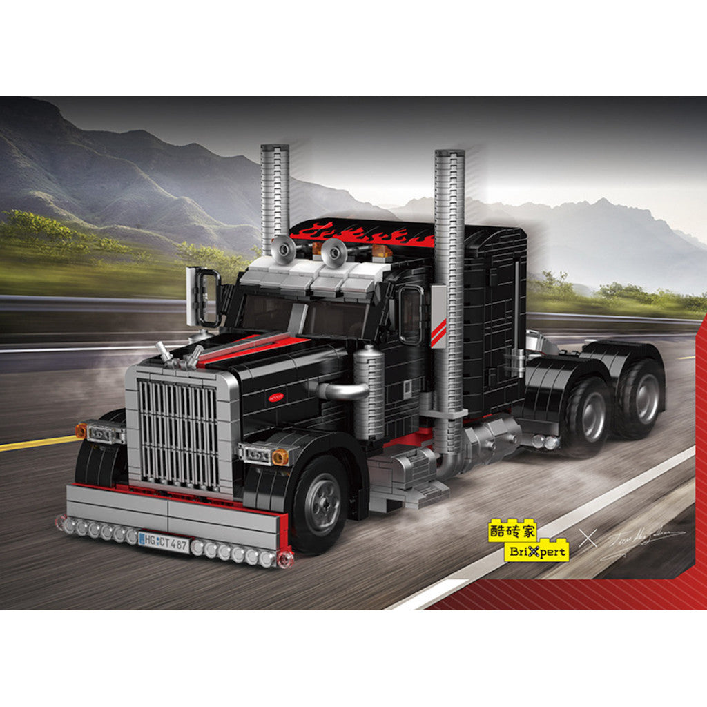 1797PCS MOC Technic American Truck Peterbilt Head Unit Model Toy Building Block Brick Gift Kids DIY Set New Compatible Lego