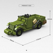 Load image into Gallery viewer, 300PCS MOC Military M3A1 Scout Car 4x4 Model Toy Building Block Brick Gift Kids DIY Set New 1:35 Compatible Lego
