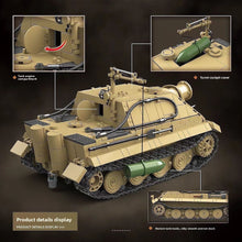 Load image into Gallery viewer, 1394PCS MOC Military Sturm Tiger Panzerkampfwagen VI Ausf. E I German 38cm Assault Mortar Tank Figure Model Toy Building Block Brick Gift Kids DIY Set New Compatible Lego
