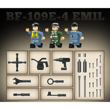Load image into Gallery viewer, 631PCS Military BF-109E-4 EMIL Air Fighter Airplane Aircraft Figure Model Toy Building Block Brick Gift Kids DIY Set New Compatible Lego
