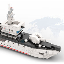 Load image into Gallery viewer, 380PCS Military Type 081 Mine Countermeasures Ship Boat Model Toy Building Block Brick Gift Kids DIY Set New Compatible Lego
