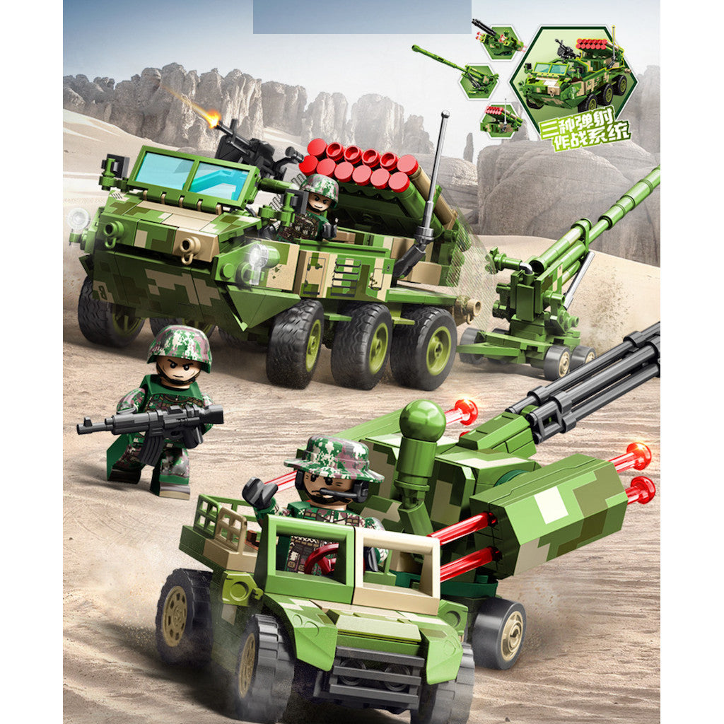 680PCS Military Bobcat Multi-Purpose Armed Vehicle Figure Model Toy Building Block Brick Gift Kids DIY Set New Compatible Lego
