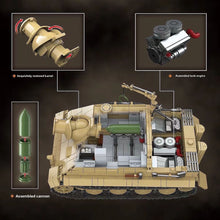 Load image into Gallery viewer, 1394PCS MOC Military Sturm Tiger Panzerkampfwagen VI Ausf. E I German 38cm Assault Mortar Tank Figure Model Toy Building Block Brick Gift Kids DIY Set New Compatible Lego
