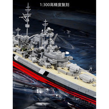 Load image into Gallery viewer, 2686PCS MOC Military Large Bismarck Class Battleship Model Toy Building Block Brick Gift Kids DIY Set New 1:300 Compatible Lego
