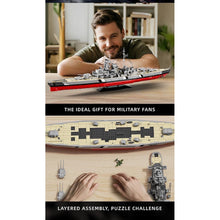 Load image into Gallery viewer, 2686PCS MOC Military Large Bismarck Class Battleship Model Toy Building Block Brick Gift Kids DIY Set New 1:300 Compatible Lego
