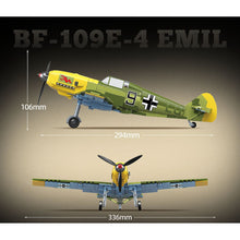 Load image into Gallery viewer, 631PCS Military BF-109E-4 EMIL Air Fighter Airplane Aircraft Figure Model Toy Building Block Brick Gift Kids DIY Set New Compatible Lego
