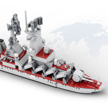 Load image into Gallery viewer, 396PCS Military Russian Cruiser Varyag Destroyer Ship Model Toy Building Block Brick Gift Kids DIY Set New Compatible Lego

