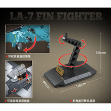 Load image into Gallery viewer, 638PCS Military LA-7 FIN Air Fighter Airplane Aircraft Figure Model Toy Building Block Brick Gift Kids DIY Set New Compatible Lego

