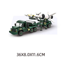 Load image into Gallery viewer, 489PCS Military Anti-Aircraft Missile Transport Vehicle Truck Model Toy Building Block Brick Gift Kids DIY Set New Compatible Lego
