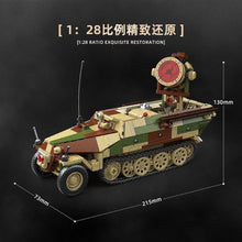 Load image into Gallery viewer, 1267PCS MOC Military Sd.Kfz.251/20 Ausf.D UHU Armored Vehicle Scene Figure Model Toy Building Block Brick Gift Kids DIY Set New 1:28 Compatible Lego
