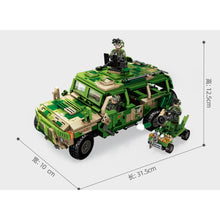 Load image into Gallery viewer, 644PCS Military Border Wheeled Patrol Vehicle Figure Model Toy Building Block Brick Gift Kids DIY Set New Compatible Lego
