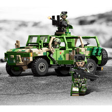 Load image into Gallery viewer, 644PCS Military Border Wheeled Patrol Vehicle Figure Model Toy Building Block Brick Gift Kids DIY Set New Compatible Lego
