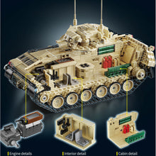 Load image into Gallery viewer, 1862PCS Military Large M2 Bradley Infantry Fighting Vehicle IFV Model Toy Building Block Brick Gift Kids DIY Set New Compatible Lego
