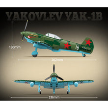 Load image into Gallery viewer, 627PCS Military YAK-1B YAKOVLEV Air Fighter Airplane Aircraft Figure Model Toy Building Block Brick Gift Kids DIY Set New Compatible Lego
