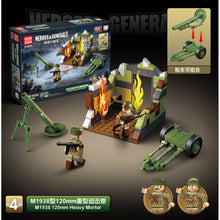 Load image into Gallery viewer, 1000PCS Military 4in1 Battle Scene Flak Anti-aircraft Half Track Motorcycle GAZ-67b Jeep Mortar Figure Model Toy Building Block Brick Gift Kids DIY Set New Compatible Lego
