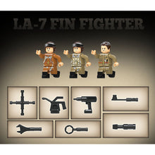 Load image into Gallery viewer, 638PCS Military LA-7 FIN Air Fighter Airplane Aircraft Figure Model Toy Building Block Brick Gift Kids DIY Set New Compatible Lego
