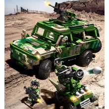 Load image into Gallery viewer, 644PCS Military Border Wheeled Patrol Vehicle Figure Model Toy Building Block Brick Gift Kids DIY Set New Compatible Lego
