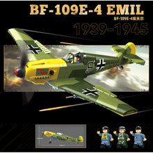 Load image into Gallery viewer, 631PCS Military BF-109E-4 EMIL Air Fighter Airplane Aircraft Figure Model Toy Building Block Brick Gift Kids DIY Set New Compatible Lego
