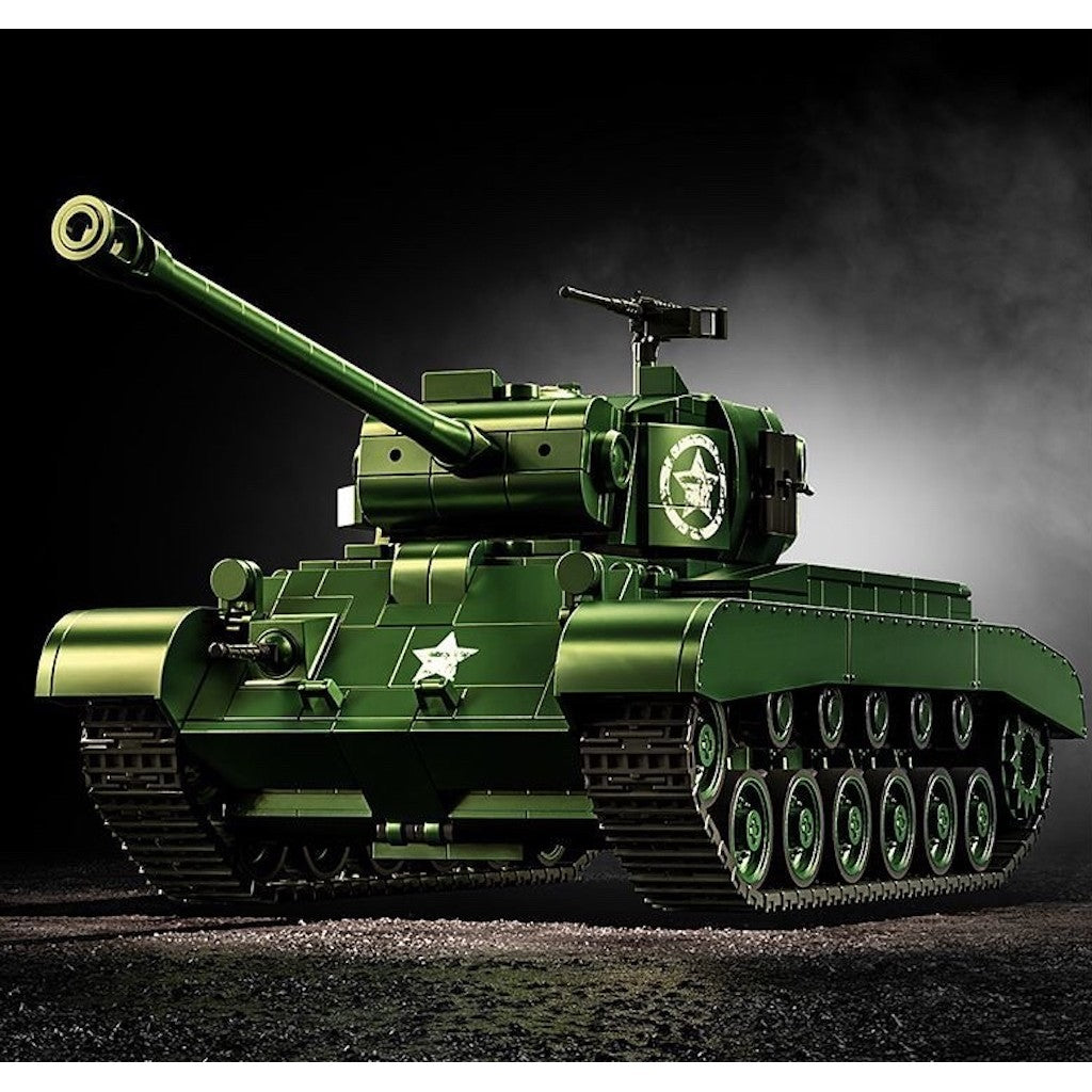 1703PCS MOC Military M26 Pershing Heavy Tank Figure Model Toy Building Block Brick Gift Kids DIY Set New Compatible Lego