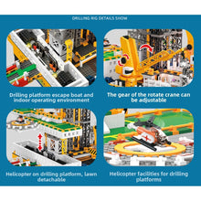 Load image into Gallery viewer, 3271PCS MOC Engineering Bluewhale 1 Drilling Platform Model Toy Building Block Brick Gift Kids DIY Set New Light
