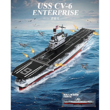 Load image into Gallery viewer, 1883PCS MOC Military Large USS Enterprise CV-6 Aircraft Carrier Figure Model Toy Building Block Brick Gift Kids DIY Set New Compatible Lego
