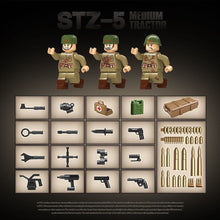 Load image into Gallery viewer, 733PCS Military STZ-5 Medium Tractor Figure Model Toy Buiding Block Brick Gift Kids DIY Set New Compatible Lego
