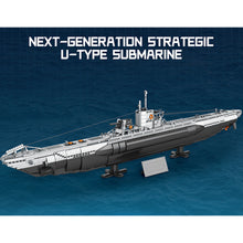 Load image into Gallery viewer, 3987PCS Military Large SR-71 Strategic U Type Submarine Undersea Boat Model Toy Building Block Brick Gift Kids DIY Set New Compatible Lego
