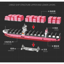Load image into Gallery viewer, 1446PCS MOC Large Pink ONE Cargo Container Freighter Ship Model Toy Building Block Brick Gift Kids DIY Set New Display Compatible Lego
