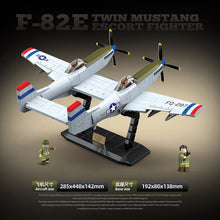 Load image into Gallery viewer, 1107PCS MOC Military F-82E Twin Mustang Escort Air Fighter Plane Figure Model Toy Building Block Brick Gift Kids DIY Set New Compatible Lego
