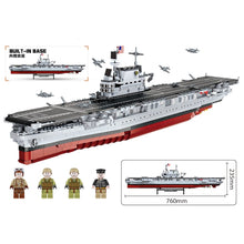 Load image into Gallery viewer, 1883PCS MOC Military Large USS Enterprise CV-6 Aircraft Carrier Figure Model Toy Building Block Brick Gift Kids DIY Set New Compatible Lego
