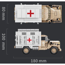 Load image into Gallery viewer, 432PCS Military Opel Blitz Ambulance Truck Figure Model Toy Building Block Brick Gift Kids DIY Set New Compatible Lego
