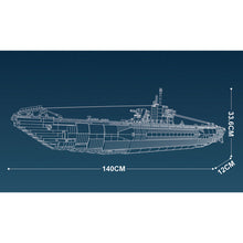 Load image into Gallery viewer, 3987PCS Military Large SR-71 Strategic U Type Submarine Undersea Boat Model Toy Building Block Brick Gift Kids DIY Set New Compatible Lego
