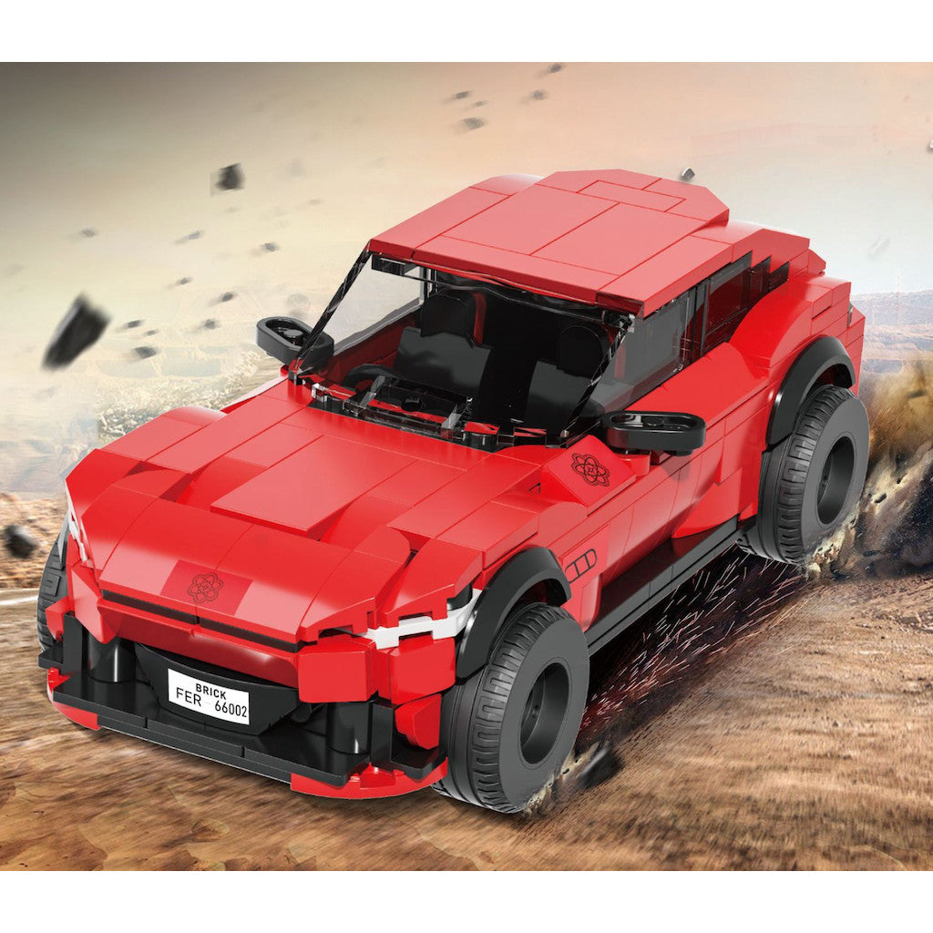 451PCS MOC Technic Speed Red FUV Purosangue SUV Sports Car Model Toy Building Block Brick Gift Kids DIY Set New Compatible Lego