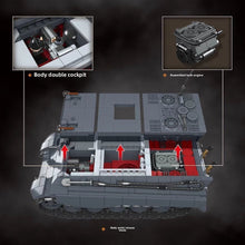Load image into Gallery viewer, 1563PCS MOC Military Tiger II Sd.Kfz.182 Heavy Tank Figure Model Toy Building Block Brick Gift Kids DIY Set New Compatible Lego
