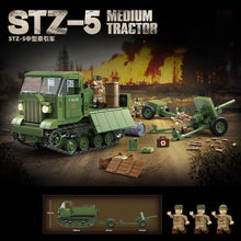 Load image into Gallery viewer, 733PCS Military STZ-5 Medium Tractor Figure Model Toy Buiding Block Brick Gift Kids DIY Set New Compatible Lego
