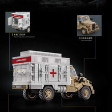 Load image into Gallery viewer, 432PCS Military Opel Blitz Ambulance Truck Figure Model Toy Building Block Brick Gift Kids DIY Set New Compatible Lego
