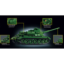 Load image into Gallery viewer, 552PCS MOC Military SU-100 Tank Destroyer Figure Model Toy Building Block Brick Gift Kids DIY Set New Compatible Lego
