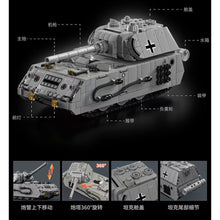 Load image into Gallery viewer, 802PCS MOC Military Panzer VIII Maus Heavy Tank Figure Model Toy Building Block Brick Gift Kids DIY Set New Compatible Lego
