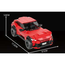 Load image into Gallery viewer, 451PCS MOC Technic Speed Red FUV Purosangue SUV Sports Car Model Toy Building Block Brick Gift Kids DIY Set New Compatible Lego
