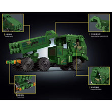 Load image into Gallery viewer, 505PCS MOC Military HIMARS High Mobility Artillery Rocket System Truck Figure Model Toy Building Block Brick Gift Kids DIY Set New Compatible Lego
