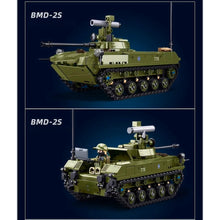 Load image into Gallery viewer, 530PCS MOC Military 2in1 BMD-2S AFV BMD-1S Figure Model Toy Building Block Brick Gift Kids DIY Set New 1:35 Compatible Lego
